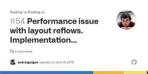 Performance issue with layout reflows. Implementation question · Issue ...