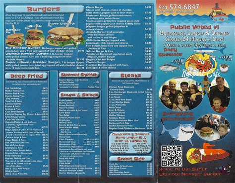 Menu at Newport Cafe, Newport