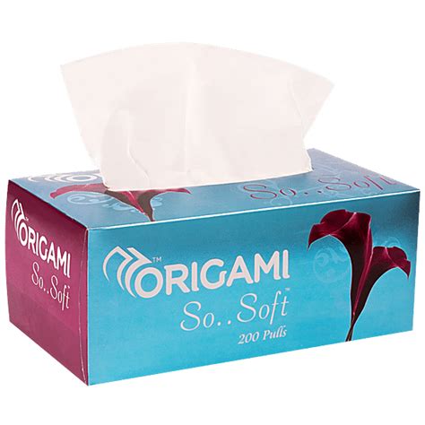 Buy Origami So Soft 2 Ply Face Tissue Box 200 Pulls Online At Best Price of Rs 165 - bigbasket