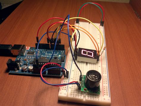 Arduino Proximity Sensor Code and Circuit With Ultrasonic Range Finder