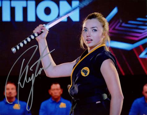 PEYTON LIST - Cobra Kai AUTOGRAPH Signed 8x10 Photo M