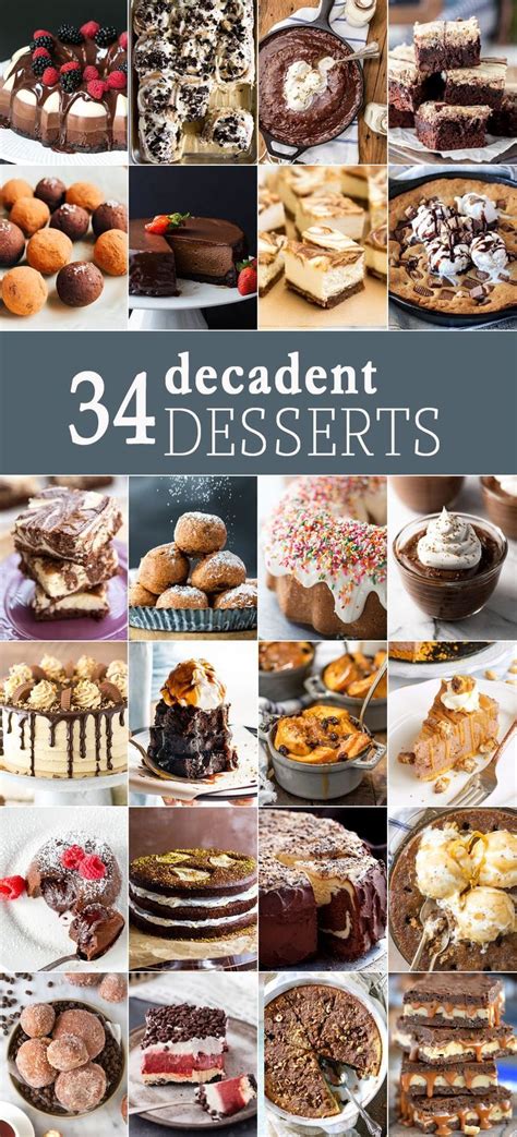 10 Decadent Desserts | Decadent desserts, Dessert recipes, Fun desserts