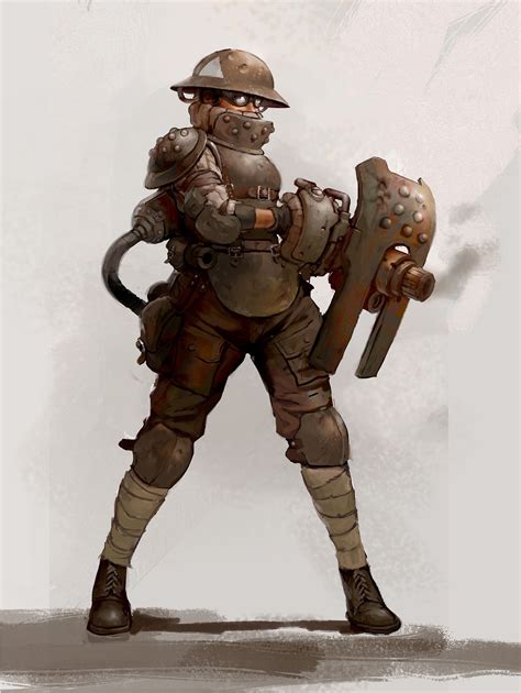 Heavy Gunner, Guillaume Menuel | Concept art characters, Dieselpunk, Character design inspiration