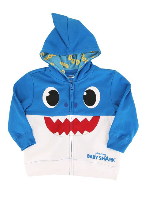 Toddler Baby Shark Blue Hoodie Costume