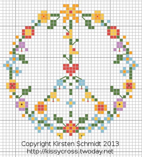 Beginner Simple Flower Cross Stitch Pattern - Cross Stitch Patterns