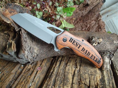 Personalized Engraved Knife Engraved Wood with Your Company | Etsy