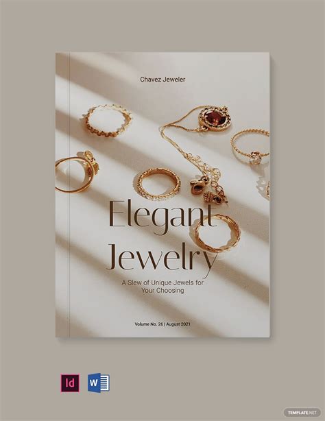 Jewelry Collection Lookbook Template in InDesign, Word - Download ...