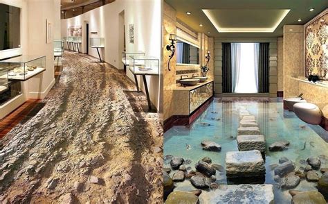 These Incredible 3D Epoxy Floors Will Turn Your Room Into a Beach, Canyon, or Grassy Pathway