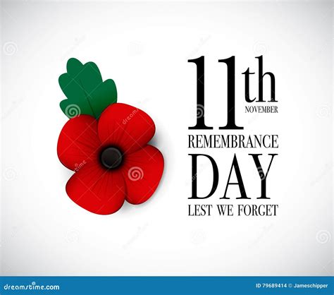 Red Poppy Remembrance Day Cartoon Vector | CartoonDealer.com #79688603