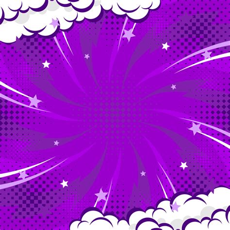 Purple abstract background pop art background for poster or book in purple color radial rays ...