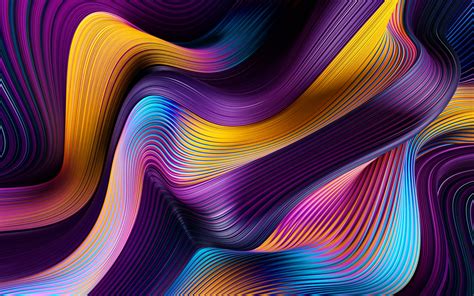 Download wallpapers abstract waves background, waves patterns, violet backgrounds, abstract wavy ...