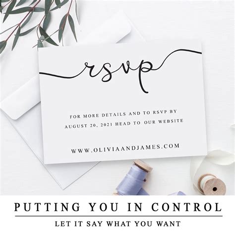 RSVP Website Template Instant Download Wedding Website RSVP | Etsy