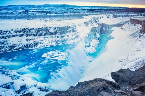 Gullfoss - Awesome waterfall in the winter time 2020 on Behance