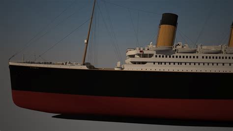 ship titanic 3d model