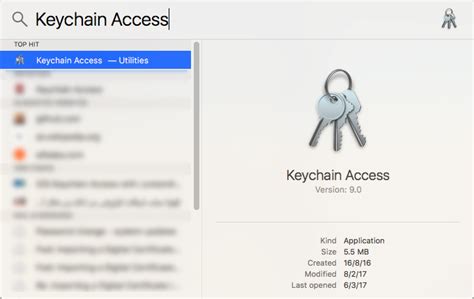 Update your passwords in Keychain (macOS) | eSolutions