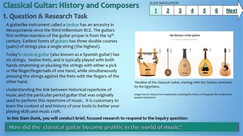 Classical Guitar: History and Composers 1. Question & Research Task - ppt download