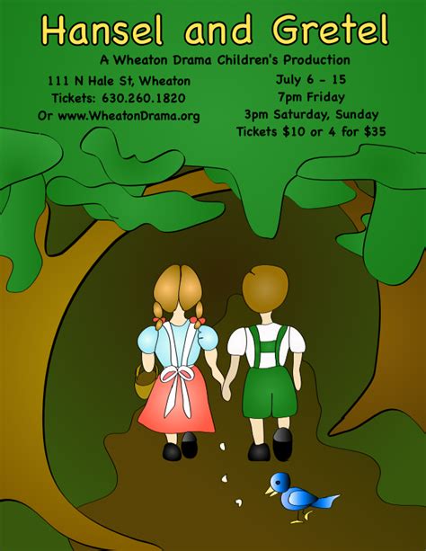 Hansel and Gretel Posters! | Wheaton Drama