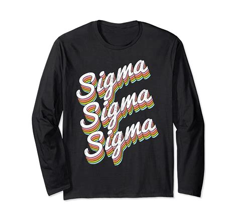 Tri Sigma Sigma Sigma Pledge Rush Sorority Vintage Rainbow Long Sleeve ...