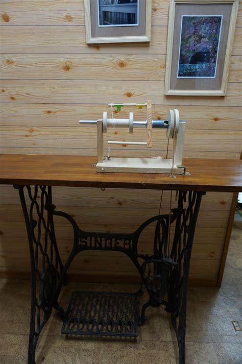 Image result for convert treadle sewing machine to spinning wheel | Spinning wheel, Spinning ...