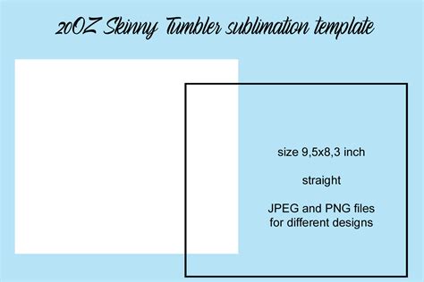 20oz Skinny Tumbler Template Graphic by Andrea Kostelic · Creative Fabrica