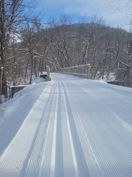 Skiing the Trail - Cannon Valley Trail