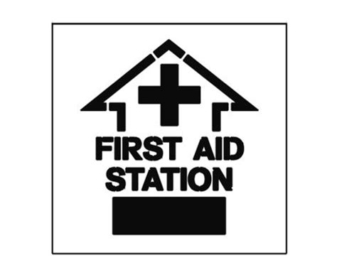 Newstripe - 20 Inch FIRST AID STATION Stencil