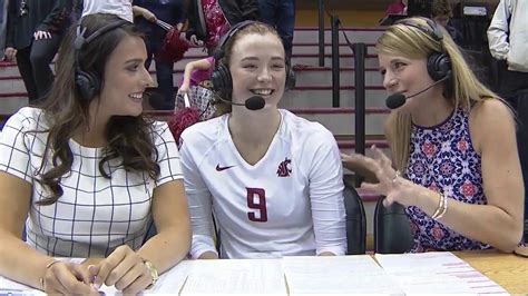 WSU Volleyball: Hannah Pukis Post Washington 9/25/19 - YouTube