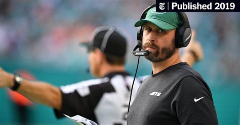 Adam Gase’s Job as Jets Coach Safe Despite Losses, C.E.O. Says - The ...