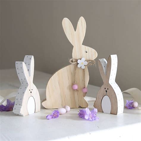 Wooden Bunny Decoration | Easter crafts, Easter bunny, Easter favors