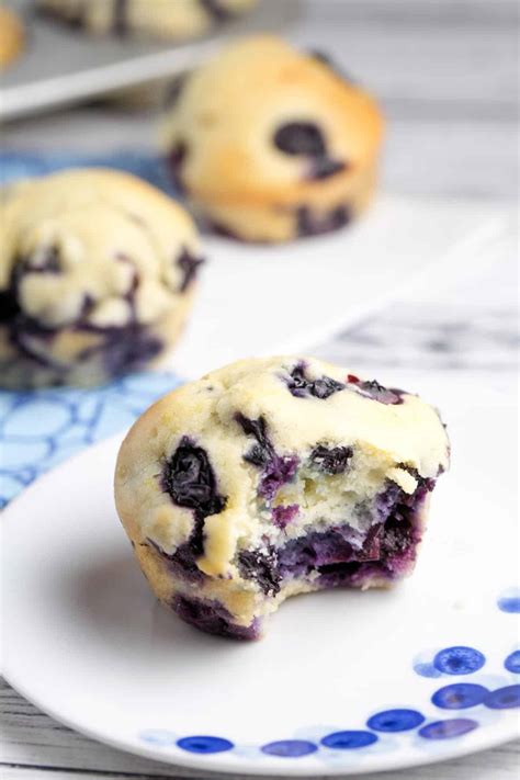 Low Sugar Skinny Blueberry Muffins | Bunsen Burner Bakery