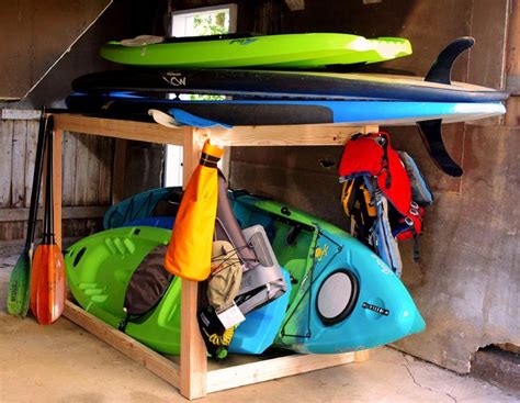 20 Free Plans to Build a DIY Kayak Rack | Kayak Storage Rack