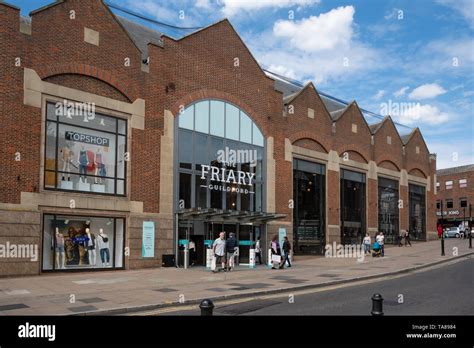 The Friary, exterior of the shopping mall in Guildford town centre ...