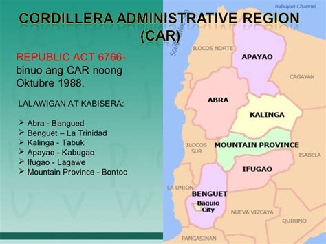 Cordillera Administrative Region (CAR)