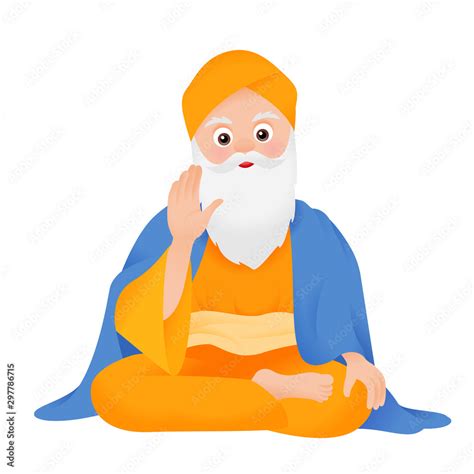 Guru Nanak Jayanti, Happy Gurpurab festival of Sikh vector illustration ...