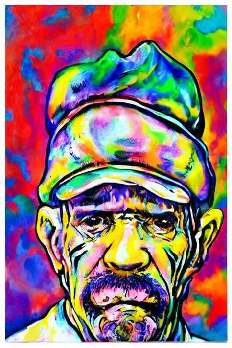 Don Ramon acrylic paint pour, watercolor, marbling, | Stable Diffusion | OpenArt