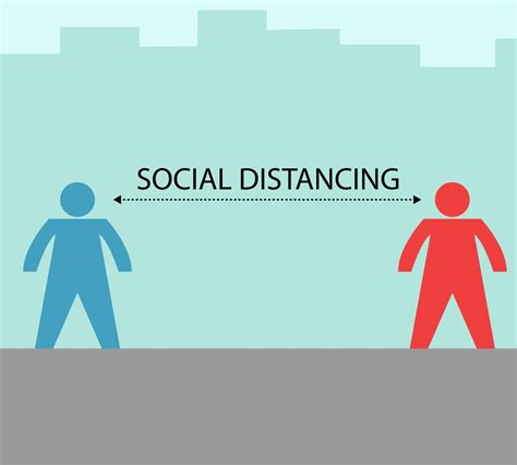 Illustration vector design of social distance 4977174 Vector Art at ...