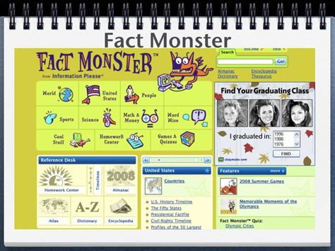 Fact Monster http://www.factmonster.com/