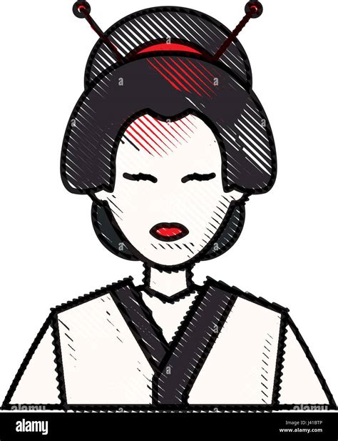 Japanese Lady Drawing