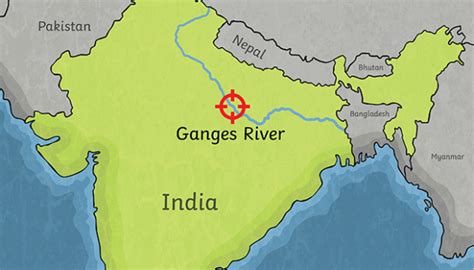 Map Of India Ganges River