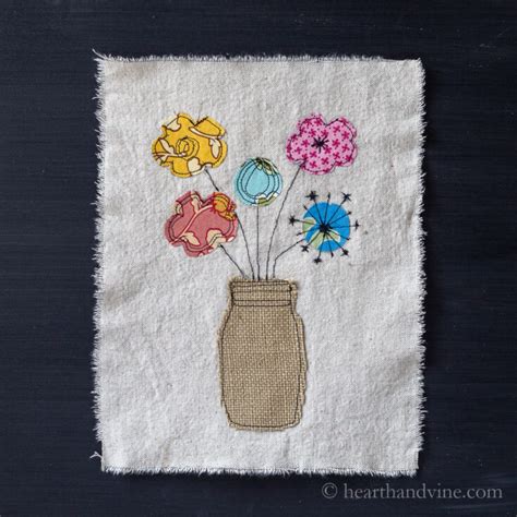 Raw Edge Applique a Fun and Easy Fabric Craft Idea