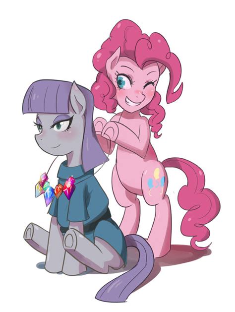 Maud Pie and Pinkie Pie by iojknmiojknm on DeviantArt