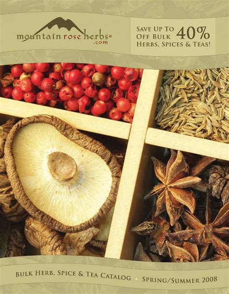 Mountain Rose Herbs Bulk Catalog by MountainRoseHerbs - Issuu