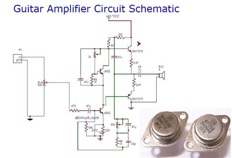 Guitar power amplifier circuit - Electronic Circuit