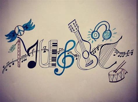 Music Symbols Drawing at GetDrawings | Free download