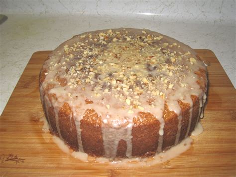 Cooking without a Net: Nutmeg Cake with Cognac and Walnut Glaze