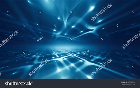 Abstract futuristic technology background with fractal horizon #Ad , # ...