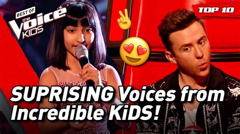 Most SUPRISING Blind Auditions from The Voice Kids! 🤯 | Top 10 - YouTube