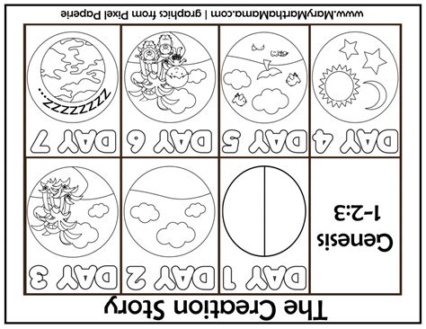 Printable 7 Days Of Creation Coloring Pages Pdf - Printable Templates