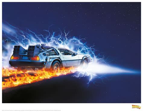 Back to the Future: Premium Art Print - Delorean #2 ~ Limited Edition ...