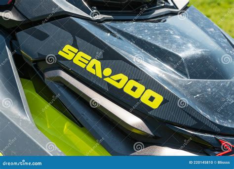 Close Up of Yellow Black Jet Ski with Sea-Doo BRP Logo Editorial Image ...